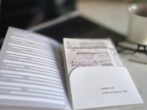 Car service record with dates, mileage and supporting vehicle documents