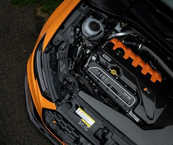 Audi TFSI petrol engine under the bonnet of an Audi TTS