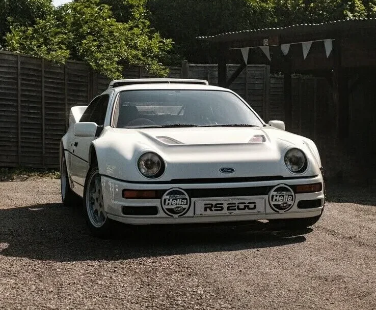 White Ford RS200 road car photographed at Shelsley Walsh.